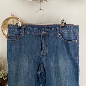 Nautica mid rise, wide leg jean